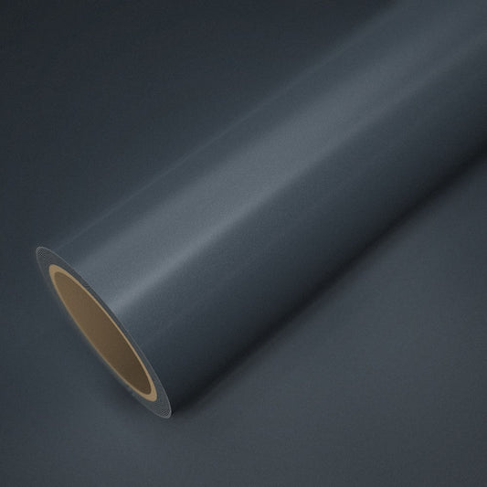 Rolle Folie ICR® Schwarz Glitzer auf einem Bogen derselben Folie
