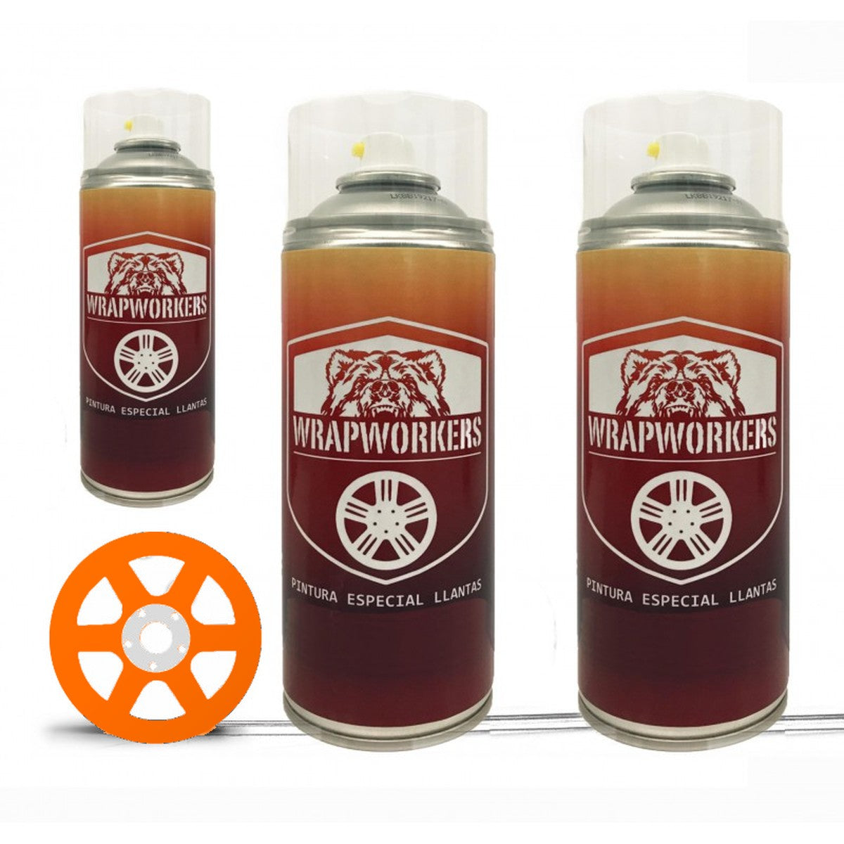 Felgenlack-Spray-Set · Neonorange Matt