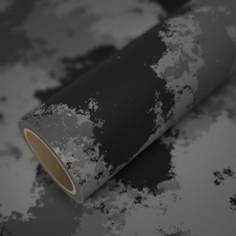 Rolle Folie Camouflage Urban auf einem Bogen derselben Folie